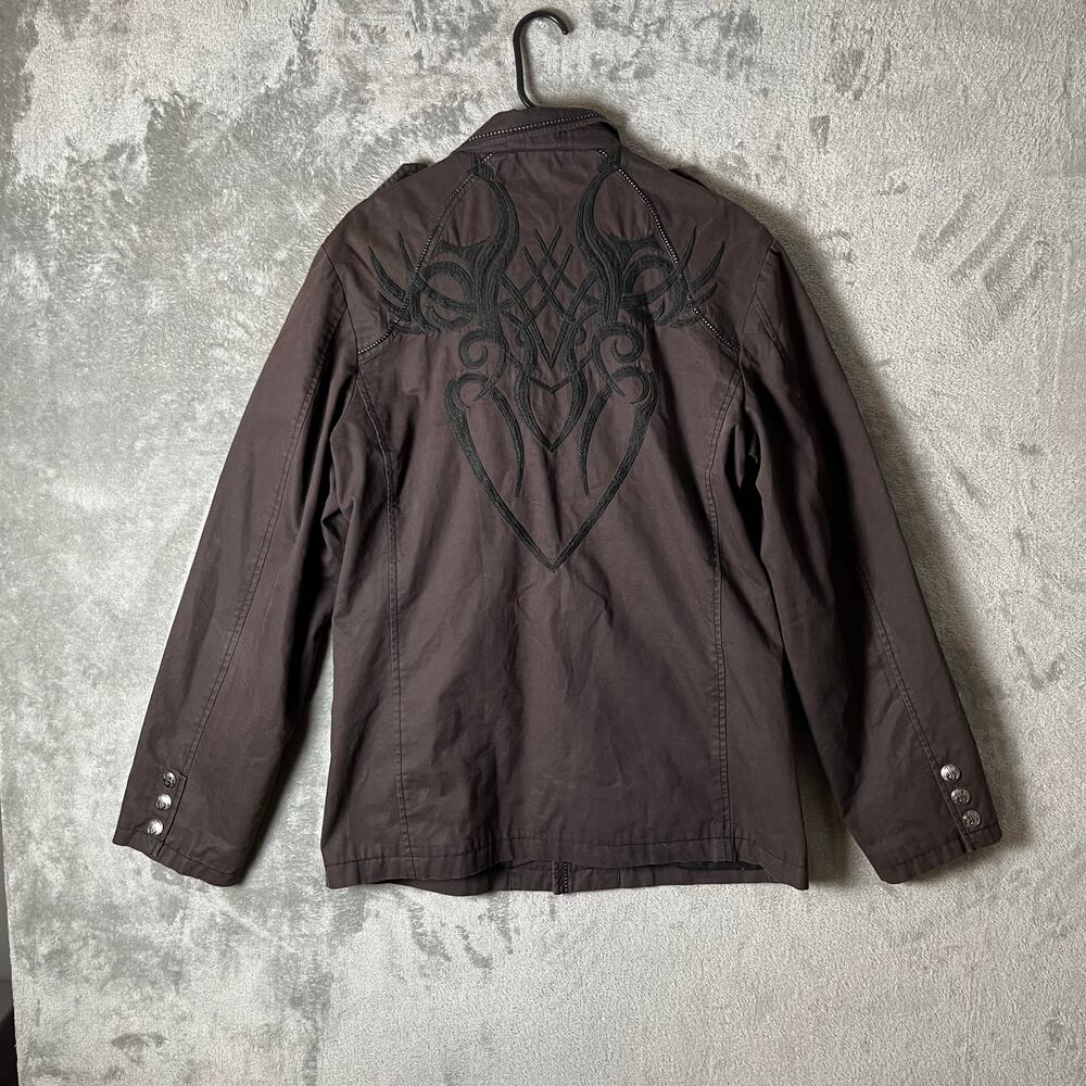 Roar Stoic Blazer Brown Black Size Medium Rocker Urban‎